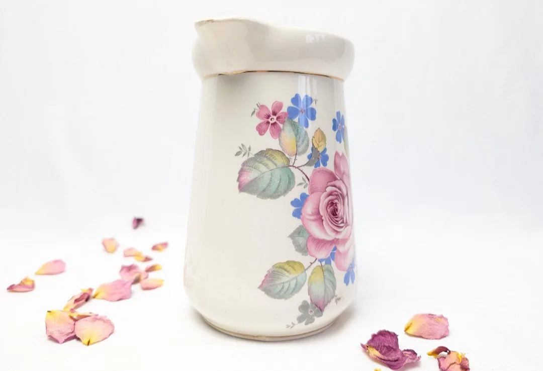Vintage Porcelain Pitcher ~ Vase ~ Made in England image indicator(2)