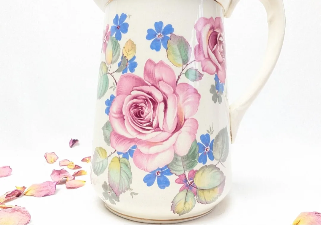 Vintage Porcelain Pitcher ~ Vase ~ Made in England image indicator(4)