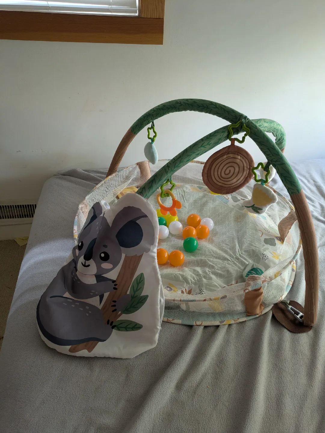 Baby Play Gym with Balls & Koala theme storage bag image indicator(3)