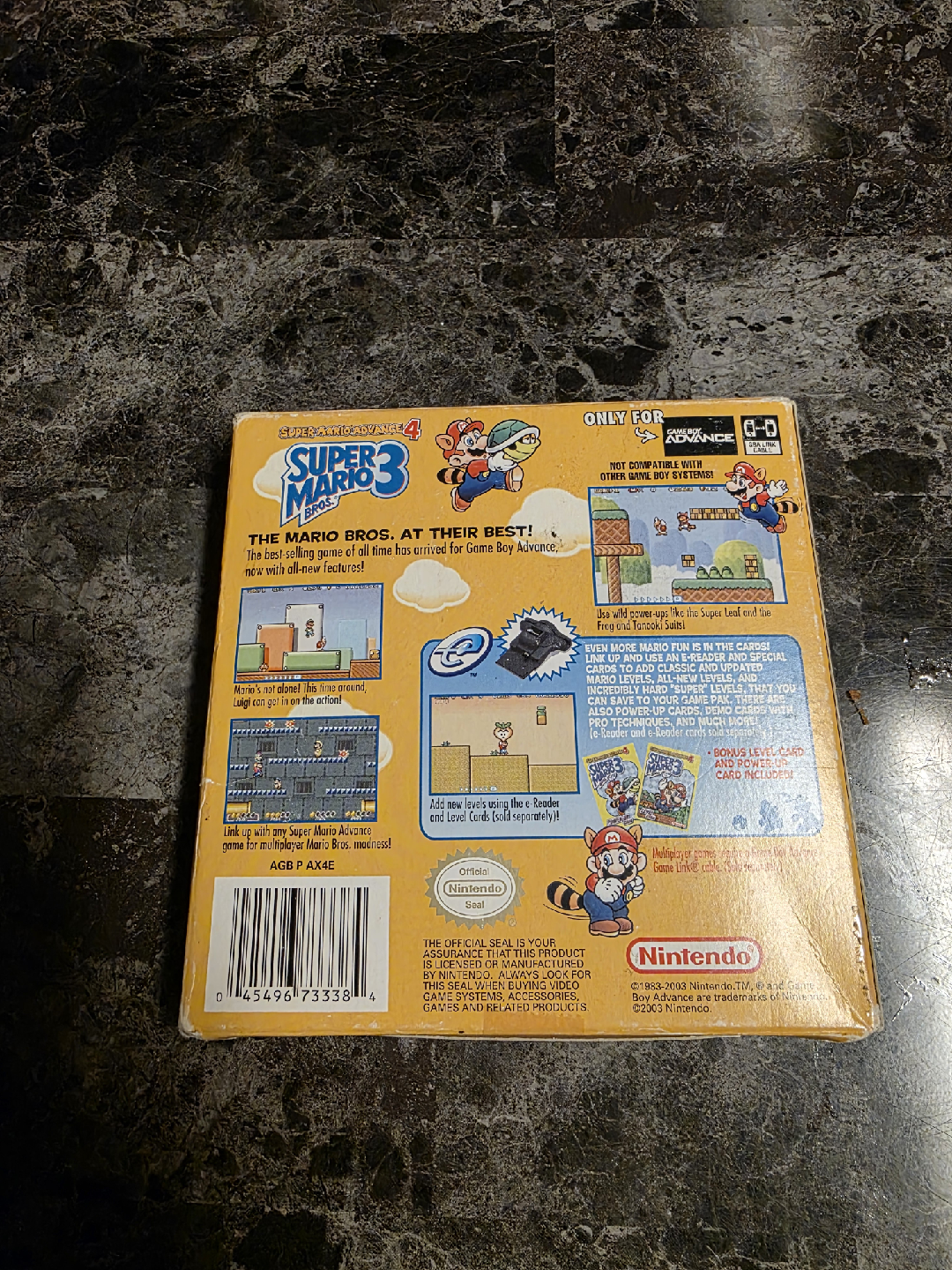 Super Mario Advance 4: Super Mario Bros. 3 Game Boy Advance - photo 2