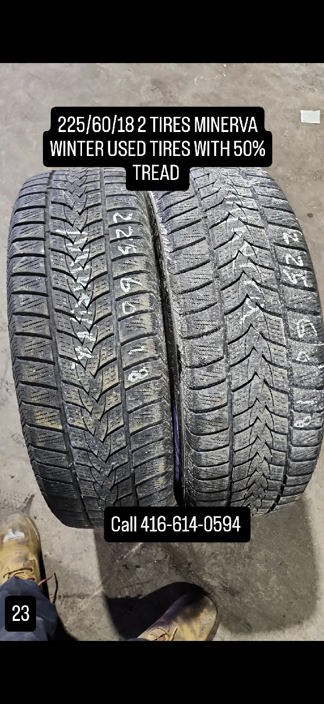 225/60/18 Minerva Winter Tires - Used, 50% Tread thumbnail
