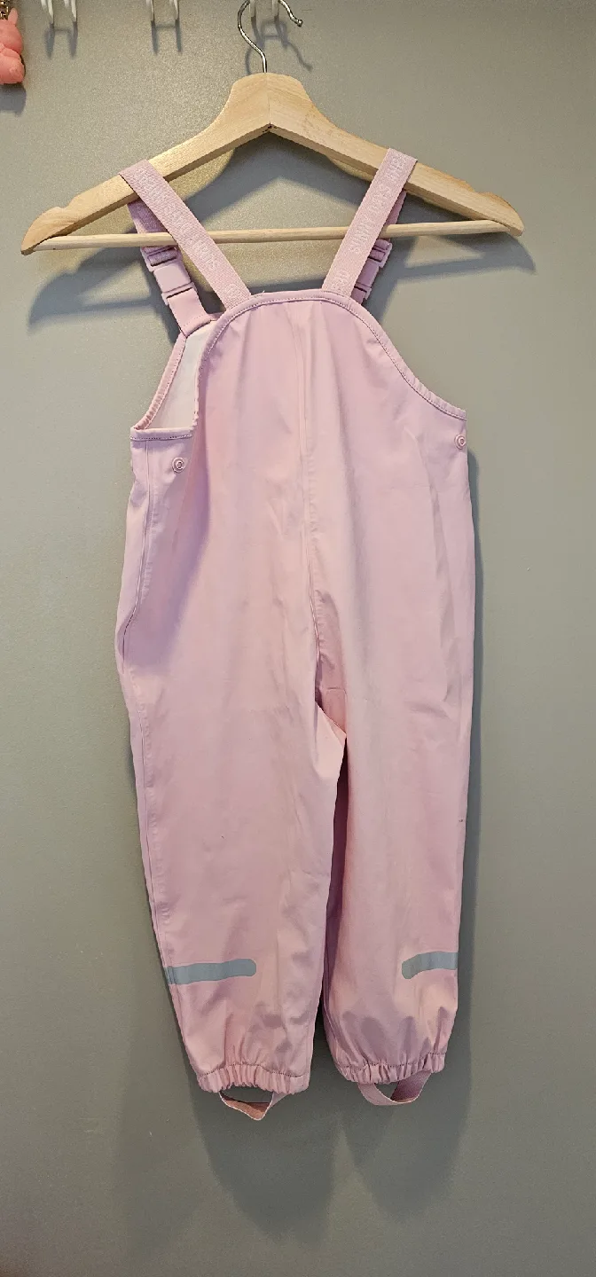 Sunny Days Ahead Pink Rain Bib Overall thumbnail