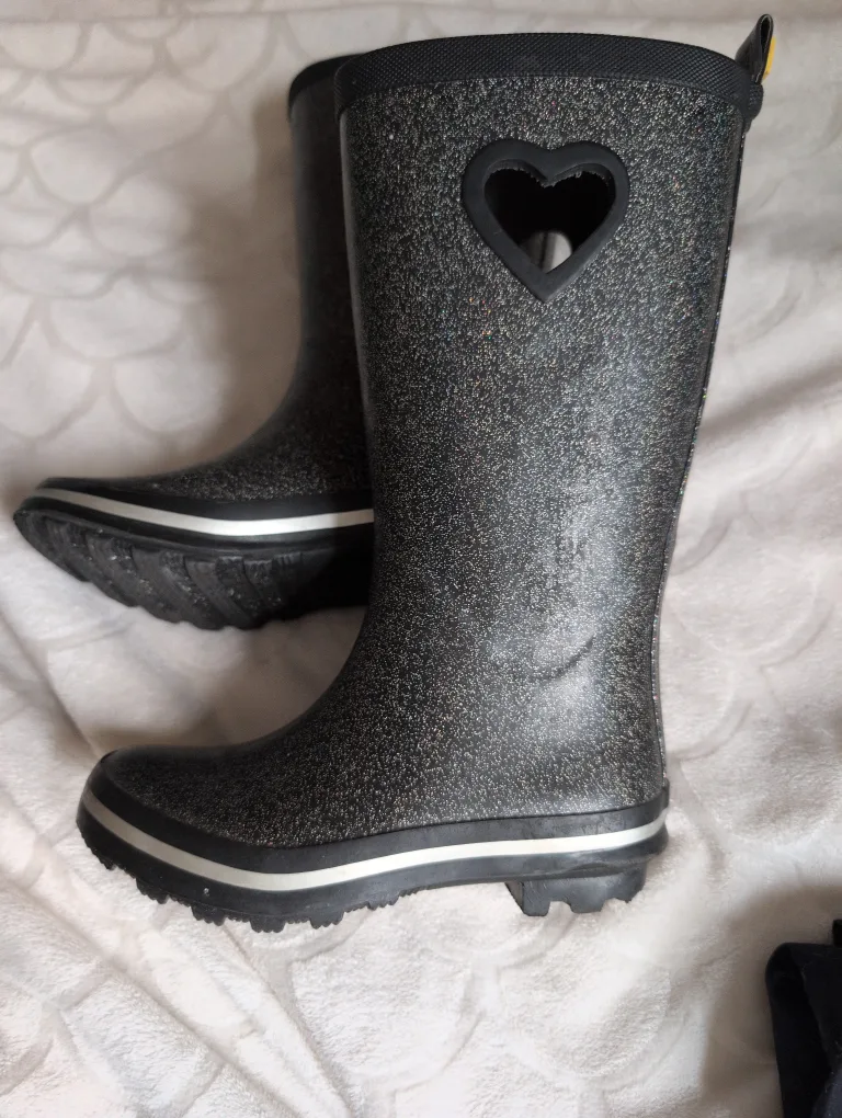 Girls Hot Paws Darlin Glitter Rain Boots - Size 11 thumbnail