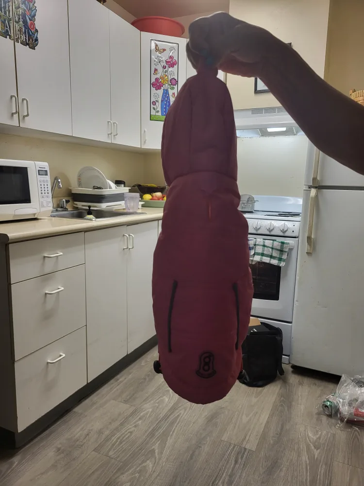 Waterproof  Pink Dog Coat, Size Small image indicator(3)