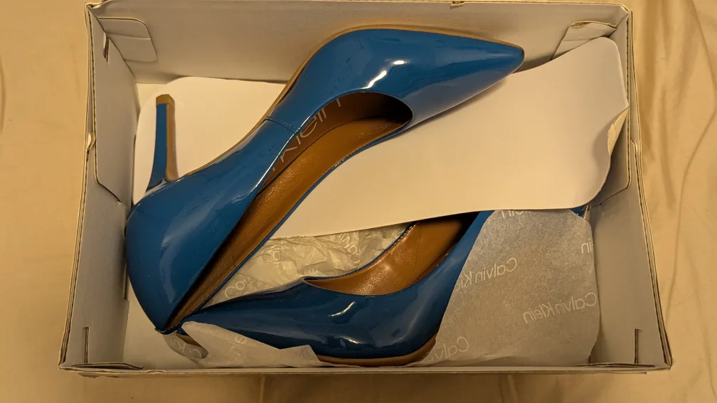 Calvin Klein Blue Pointed Heels image indicator(2)