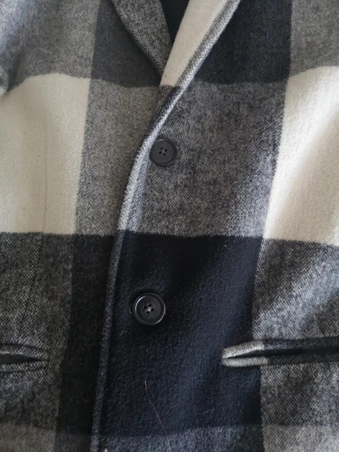 Guess Plaid Wool Blend Coat image indicator(4)