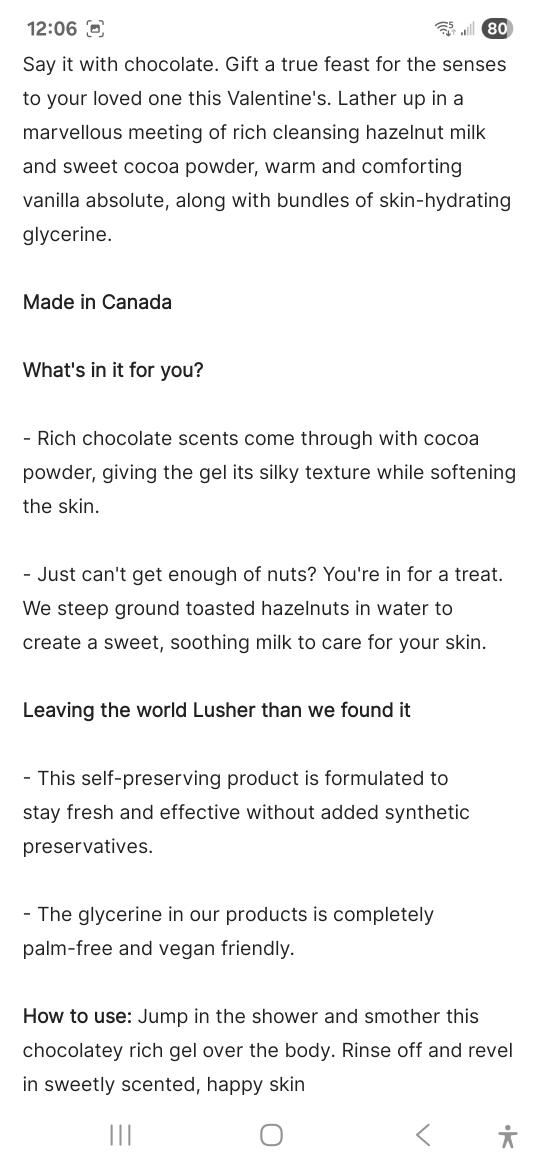 Lush Posh Chocolate Shower Gel - photo 3