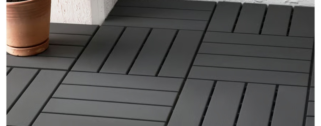 IKEA Runnen Decking, Grey, 30x30 cm