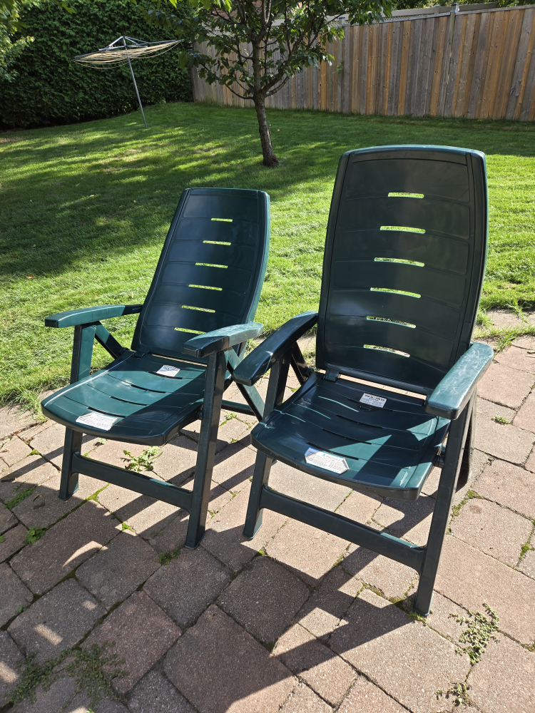Gracious Living Green Patio Chairs - Set of 2 - photo 2