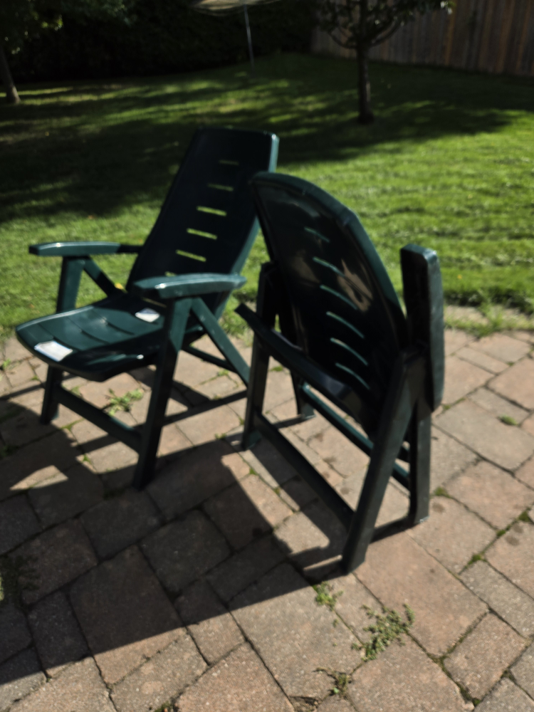 Gracious Living Green Patio Chairs - Set of 2 - photo 3