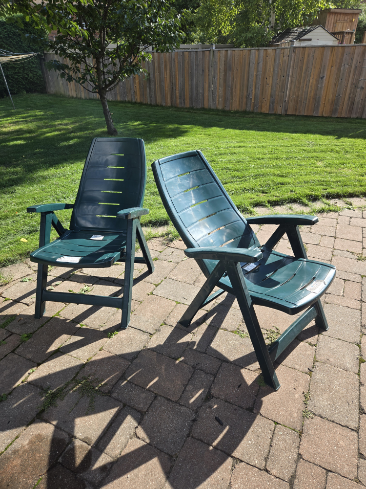 Gracious Living Green Patio Chairs - Set of 2 - photo 5
