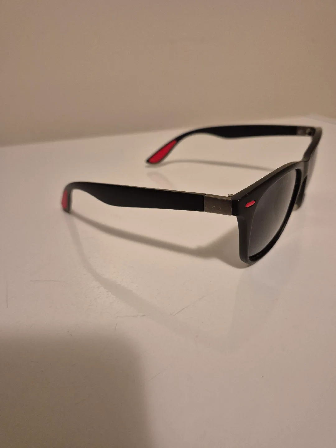 Black Sunglasses with Red Detail image indicator(2)
