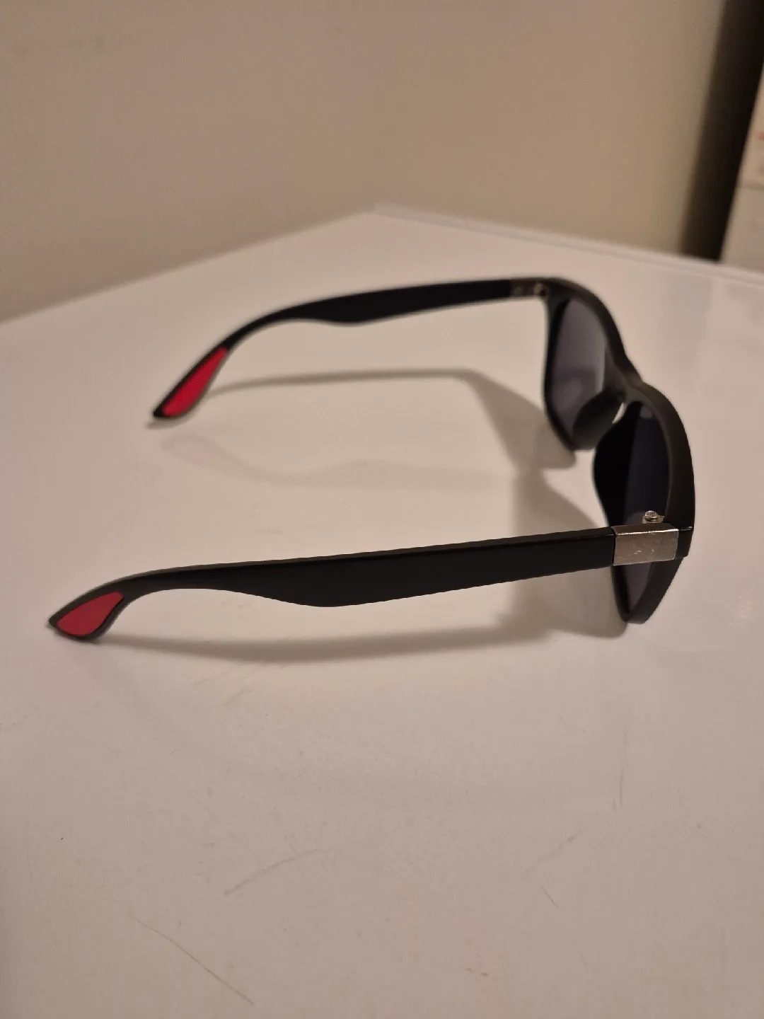 Black Sunglasses with Red Detail image indicator(3)