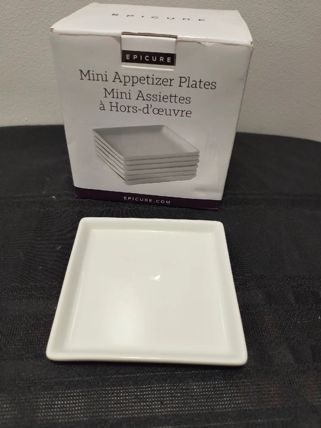 Epicure Mini Appetizer Plates - Set of 6 Brand New image indicator(3)