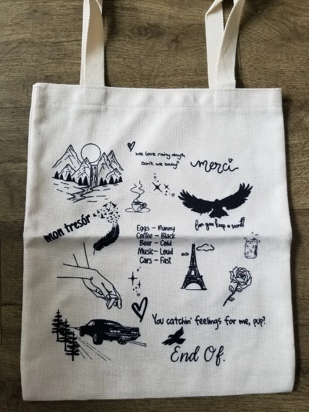 Lywjyb Birdgot Romance Book Tote Bag thumbnail