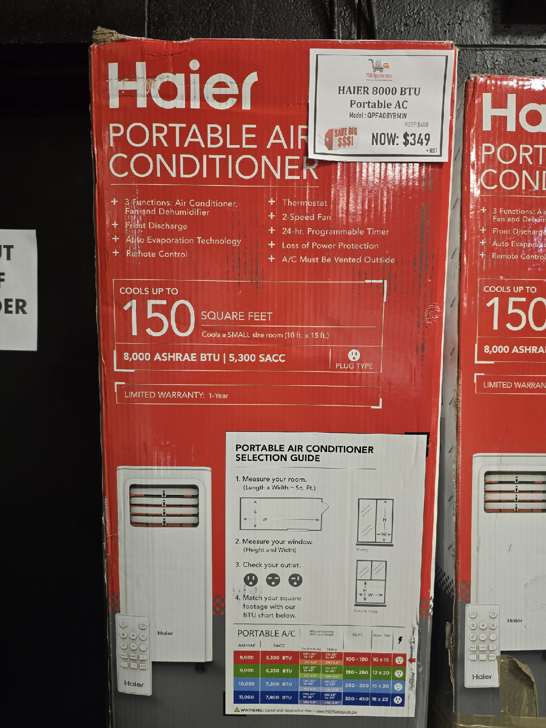 Haier 8000 BTU Portable AC - Like New!