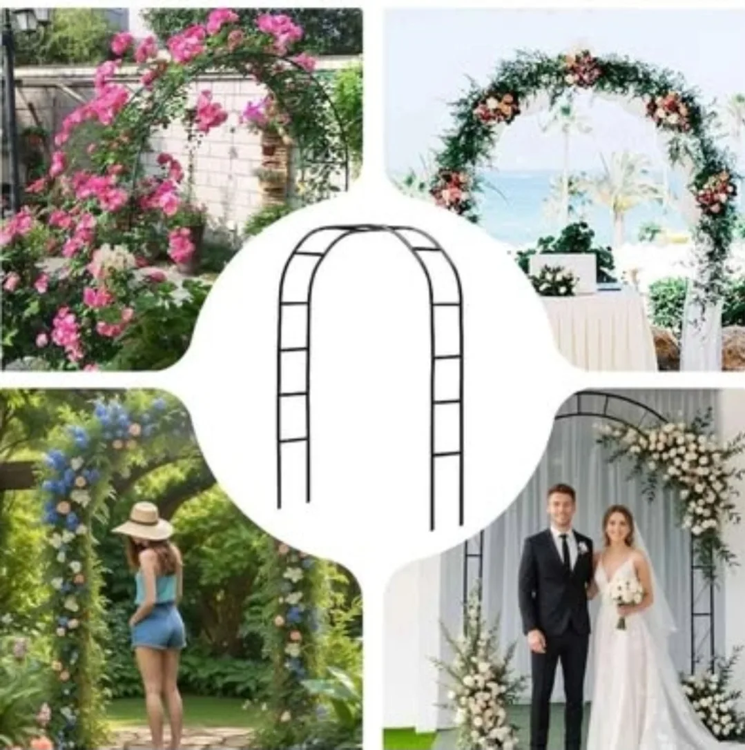 High Arch Wedding Garden Arbor - 7'10" thumbnail