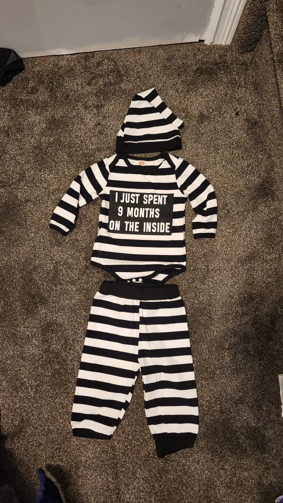 Baby Prisoner Costume - Size 12 months thumbnail