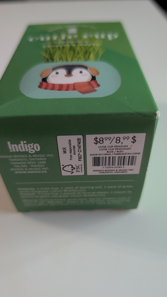New Cutie Cup Grass Growing Kit - Penguin - photo 3