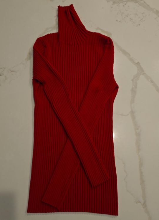 Red Turtleneck Sweater - photo 2