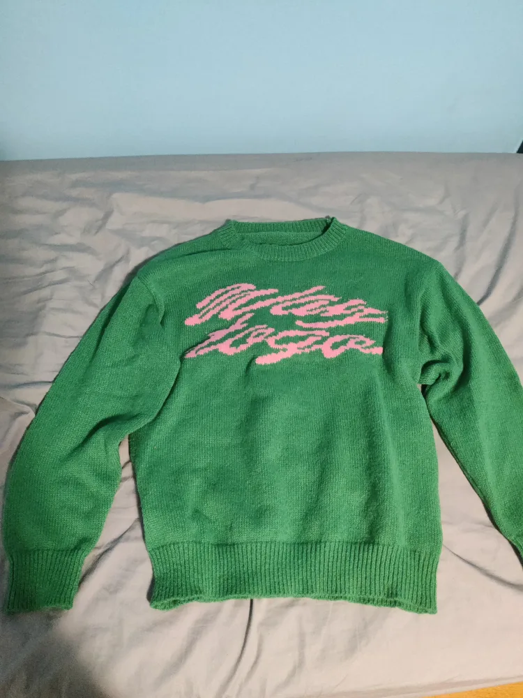 Green y2k Crewneck Sweater thumbnail
