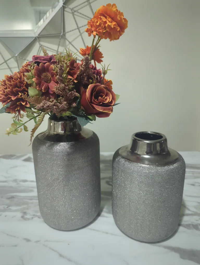 Silver Decorative Vases - Set of 2 image indicator(3)