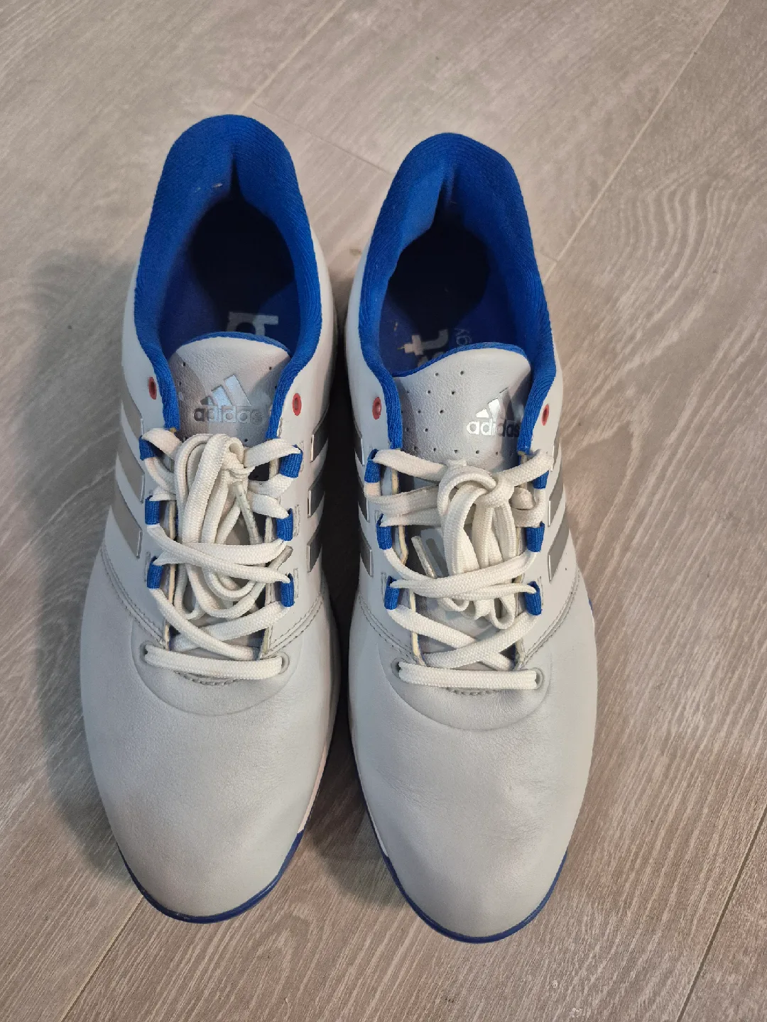 Adidas Golf Shoes - White & Blue thumbnail