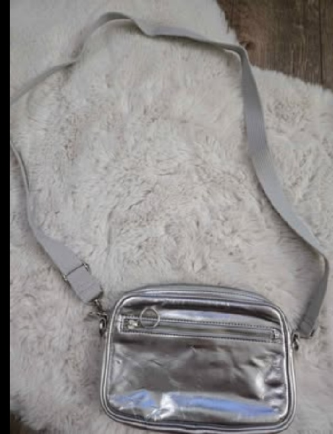 🥕Nine West metallic silver crossbody bag - photo 3