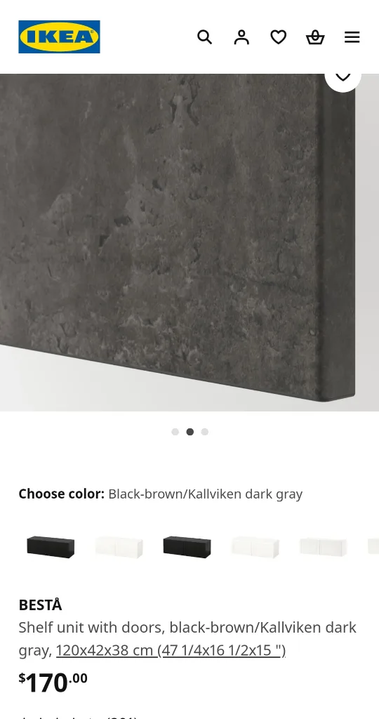 ➡️ IKEA BESTA Shelf Unit - Black-brown/Kallviken Dark Gray image indicator(4)