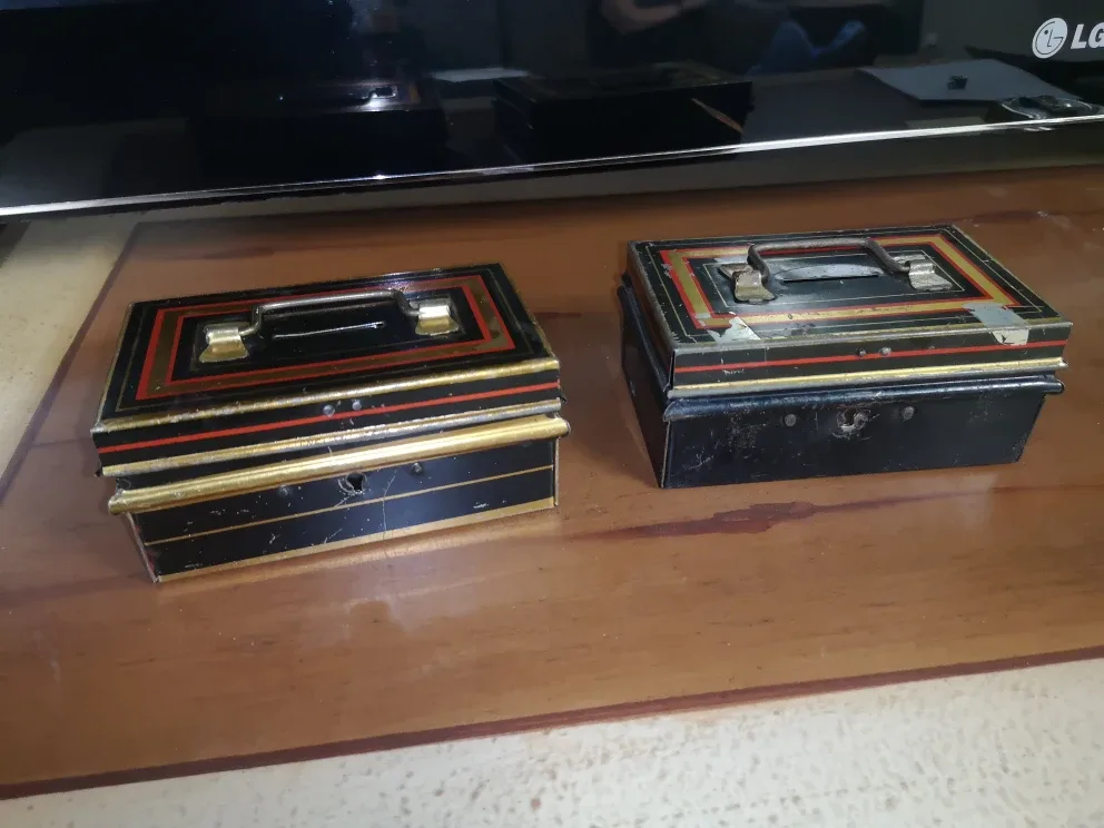 Pair of Metal Treasure Boxes thumbnail