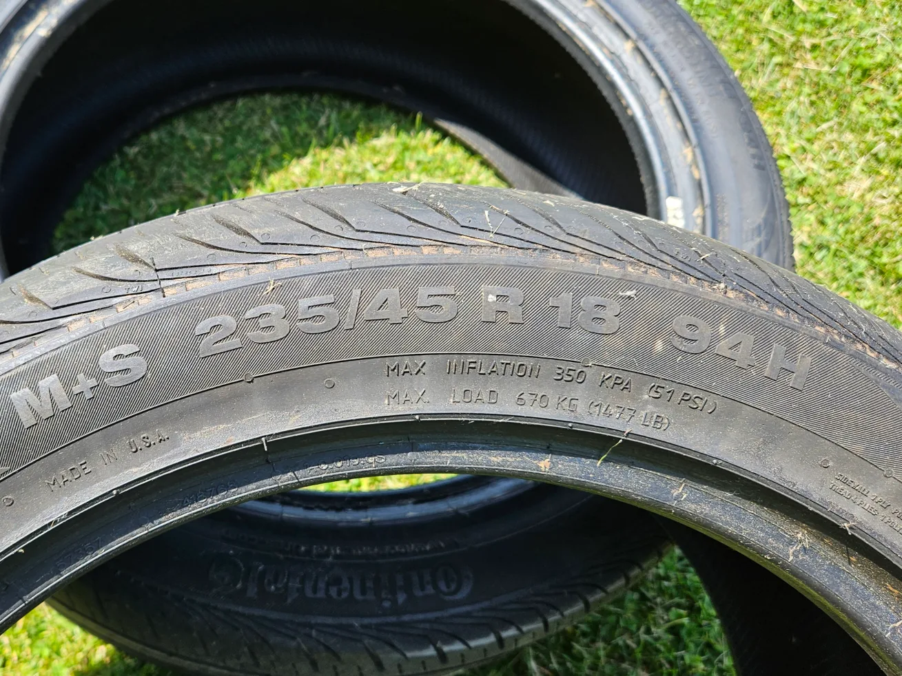 Two- Continental 235/45 R18 Tires image indicator(3)