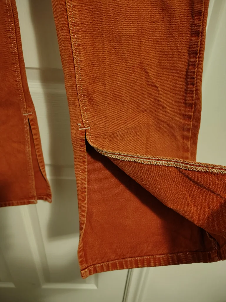 Urban Outfitters Orange Slit Jeans image indicator(5)
