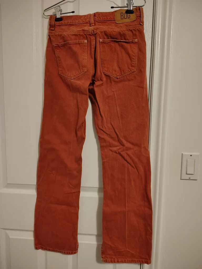 Urban Outfitters Orange Slit Jeans image indicator(6)