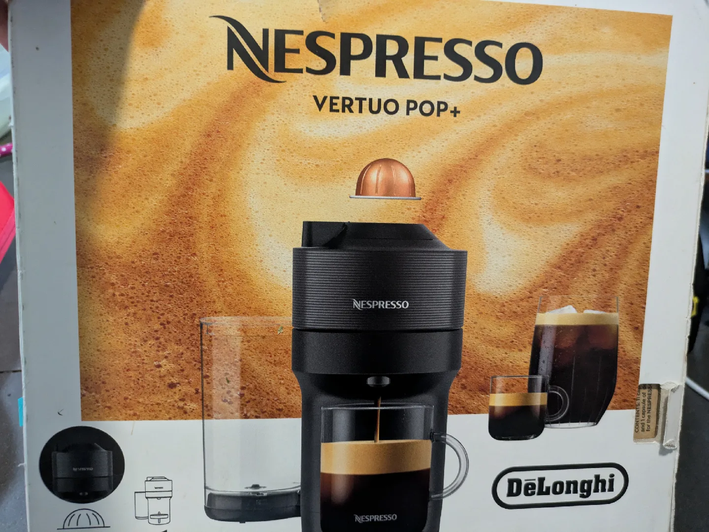 Nespresso Vertuo Pop+ Coffee Machine by DeLonghi