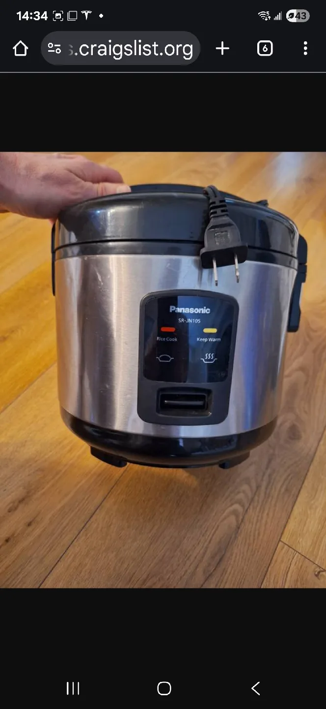 Panasonic SR-JN105 Rice Cooker thumbnail