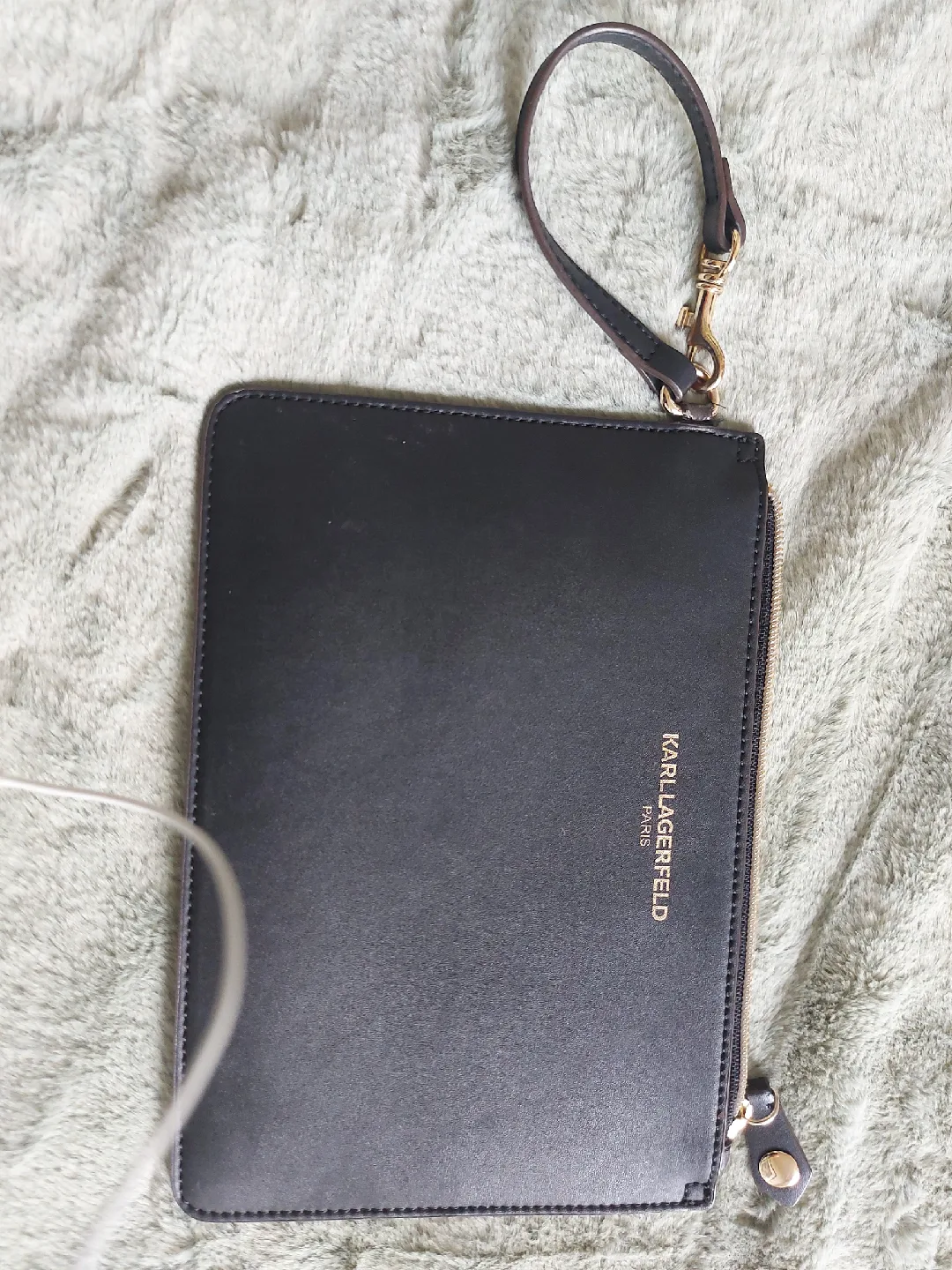 Karl Lagerfeld Paris Black Wristlet Pouch image indicator(4)