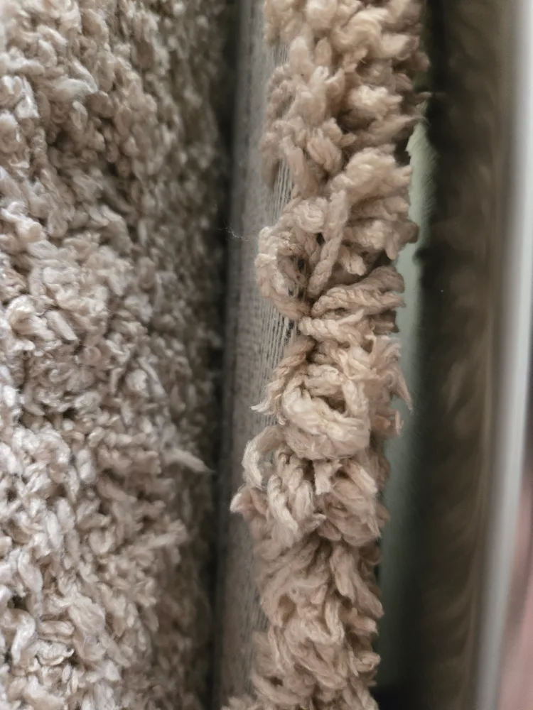 Large Beige Shag Rug image indicator(4)