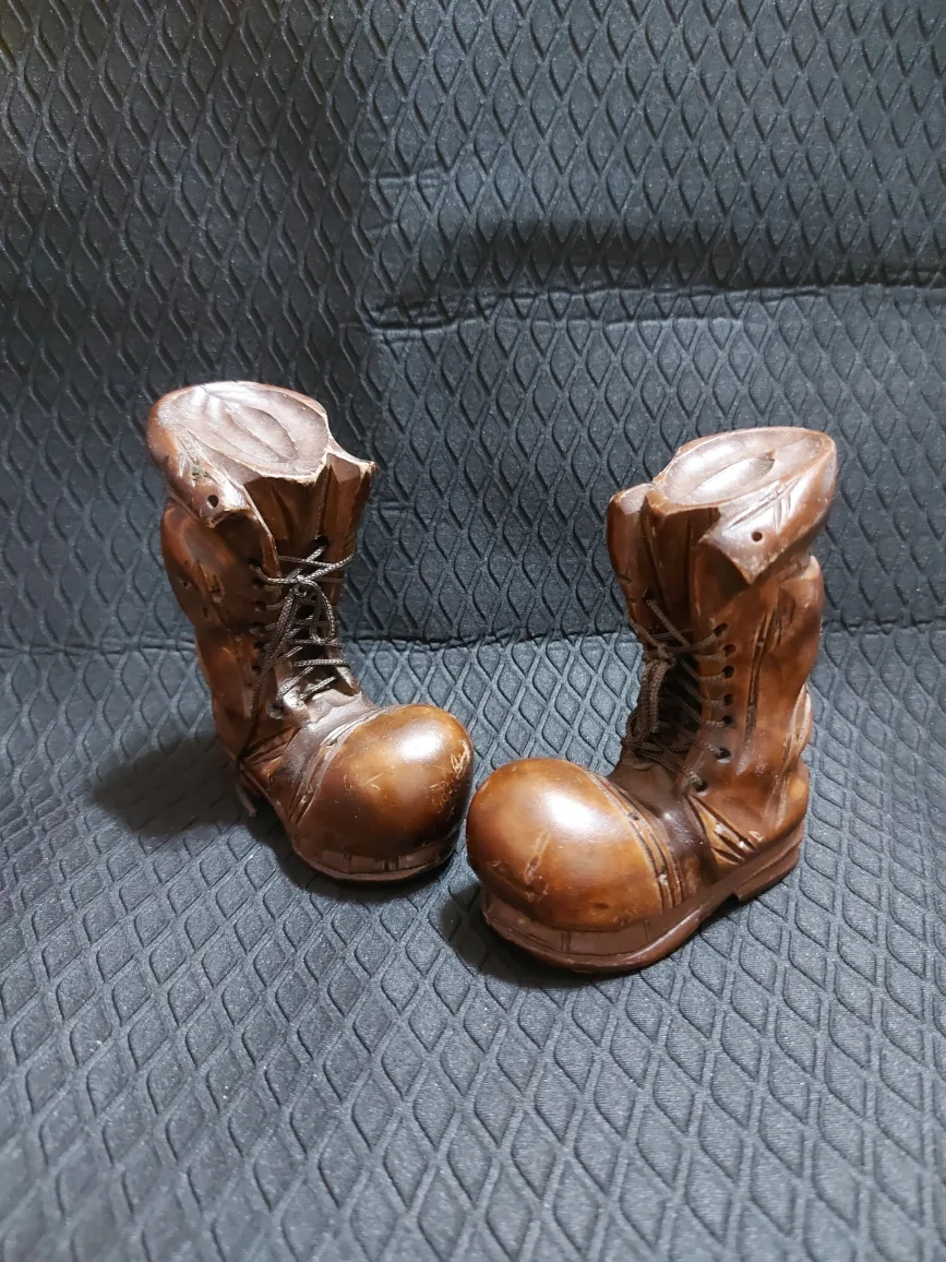 Vintage Wooden Boot Figurines thumbnail