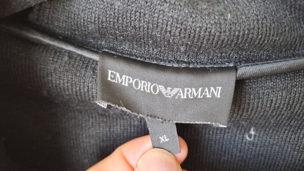 Emporio Armani Black Hooded Jacket XL - photo 3