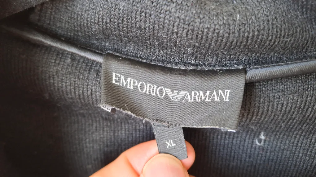 Emporio Armani Black Hooded Jacket XL image indicator(3)
