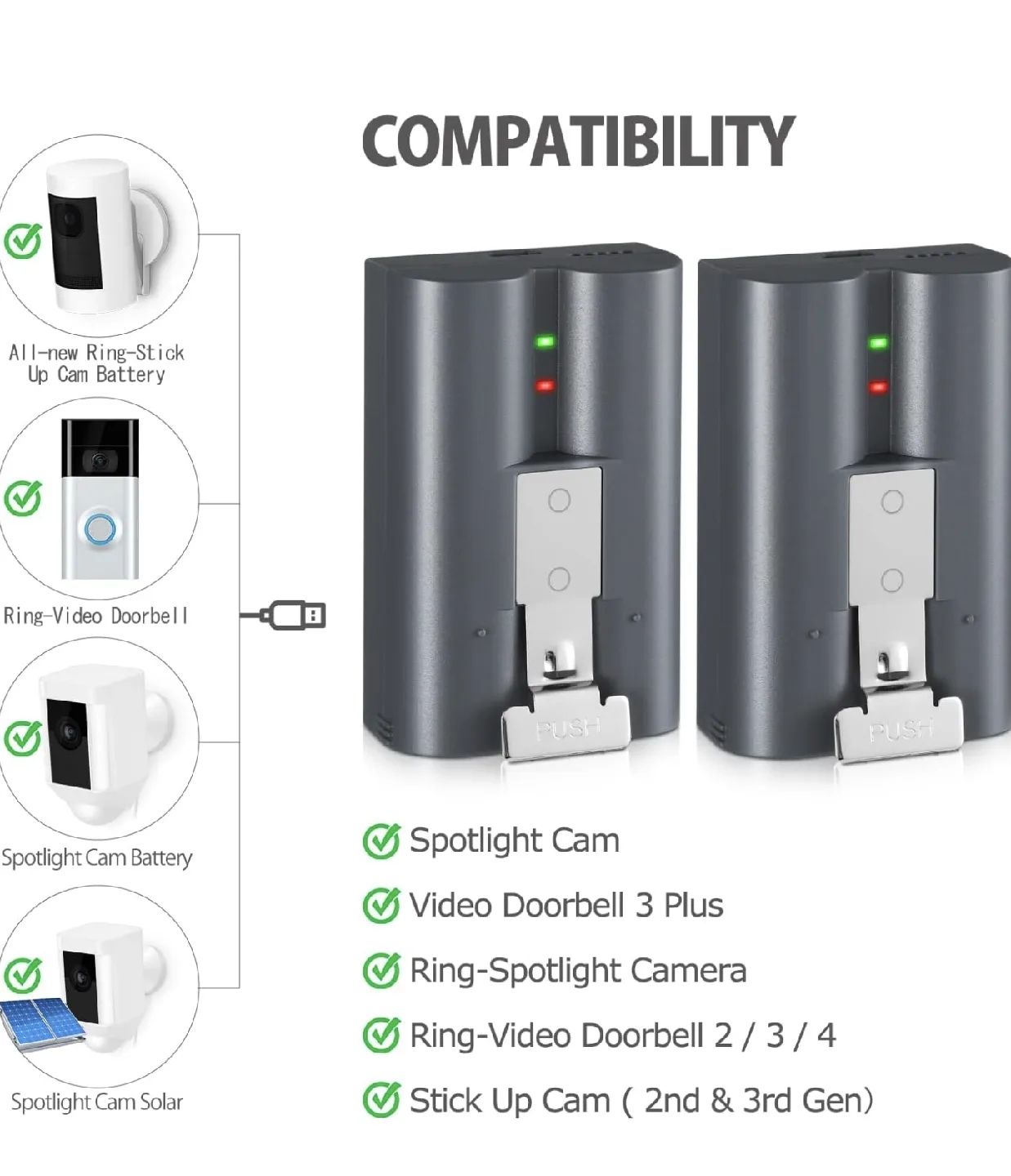 Ring Replacement Battery + Charging Station image indicator(7)
