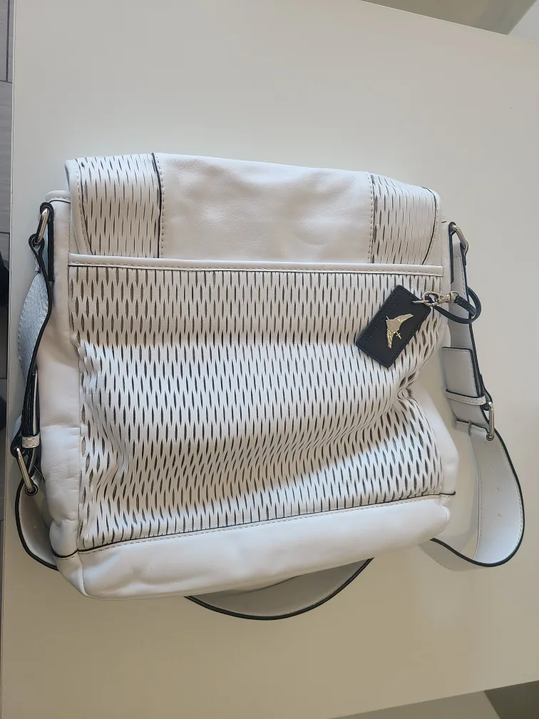 Leandro Borchi White Leather Shoulder Bag image indicator(2)