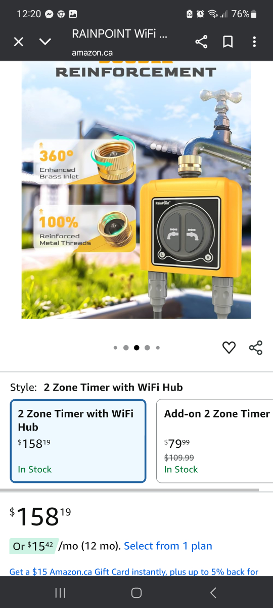 RAINPOINT Sprinkler Timer WiFi Water Timer - photo 2