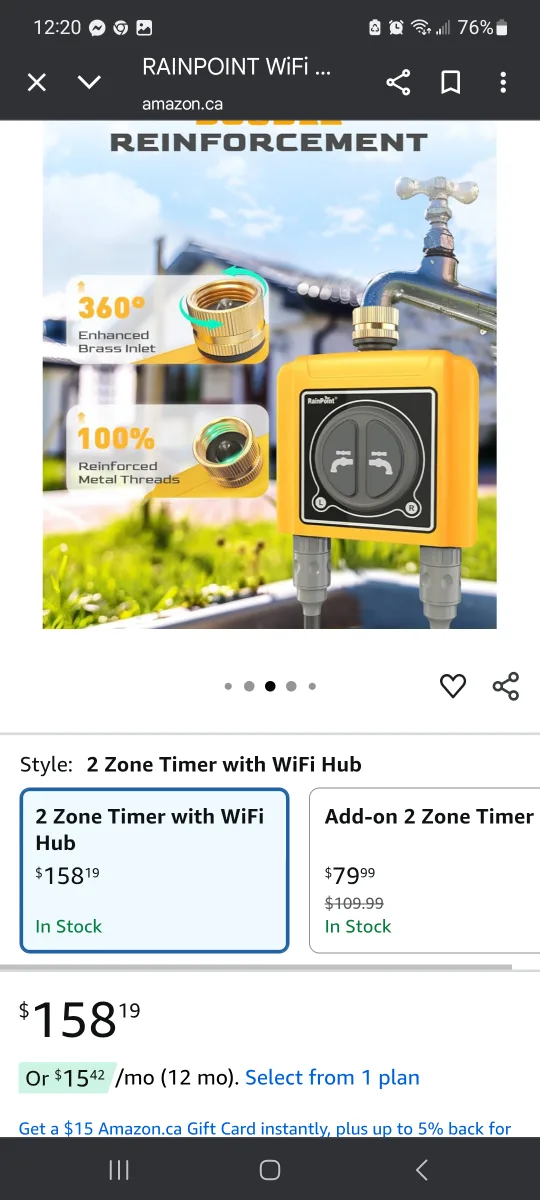 RAINPOINT Sprinkler Timer WiFi Water Timer image indicator(2)
