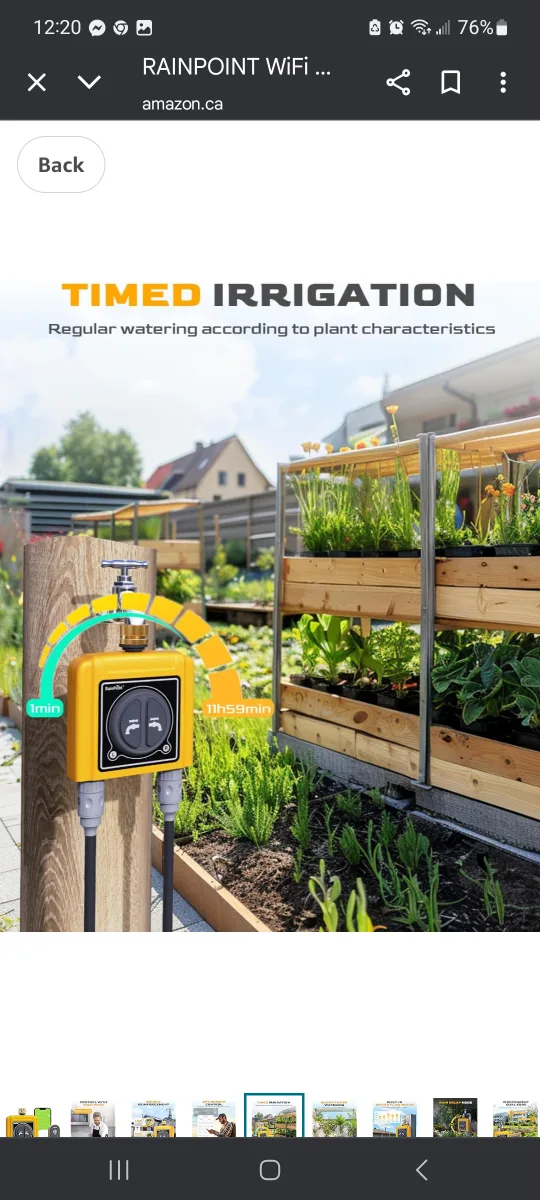 RAINPOINT Sprinkler Timer WiFi Water Timer image indicator(3)