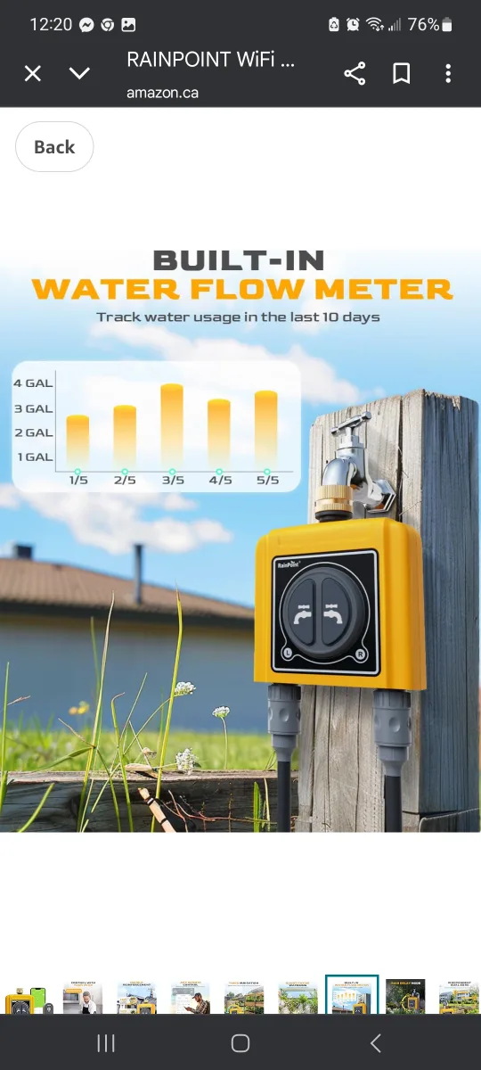 RAINPOINT Sprinkler Timer WiFi Water Timer image indicator(4)