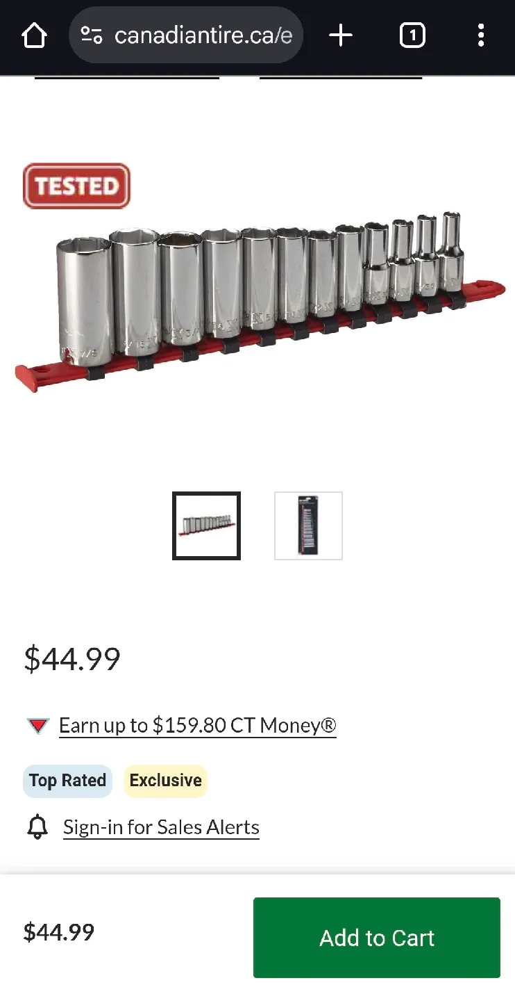 Brand New MAXIMUM 3/8-in Drive Deep Socket Set 12-pc