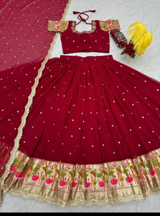 🥕Lehenga choli and duppada image indicator(2)