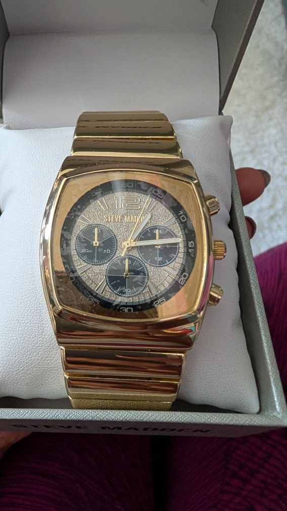 Steve Madden Gold Watch with Box - photo 2