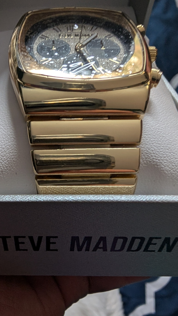 Steve Madden Gold Watch with Box - photo 3